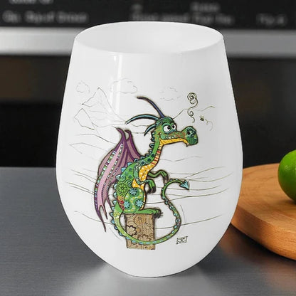 Dragon Stemless Wine Glass