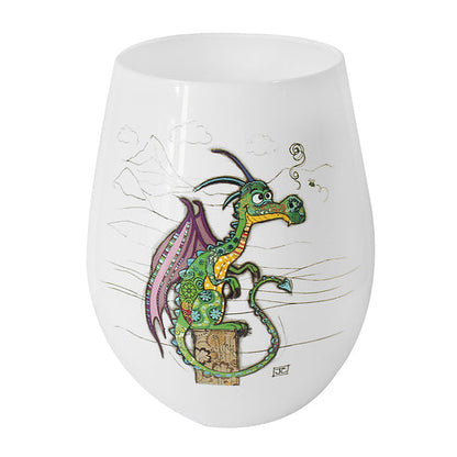 Dragon Stemless Wine Glass