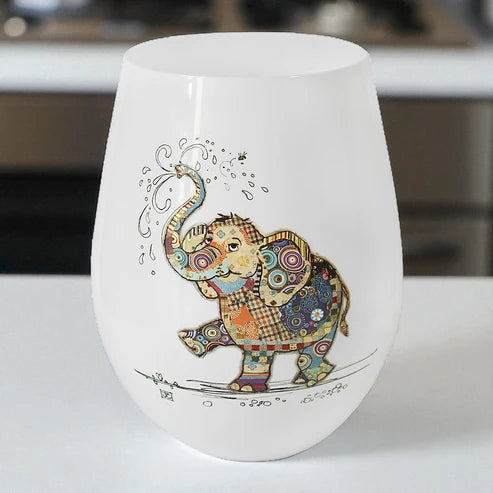 Frog Stemless Wine Glass
