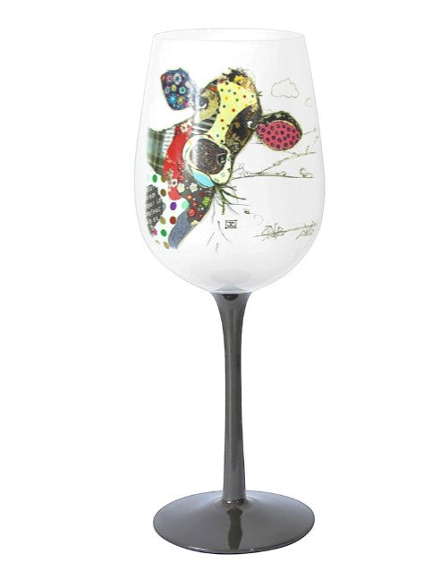 Cow Wine Glass