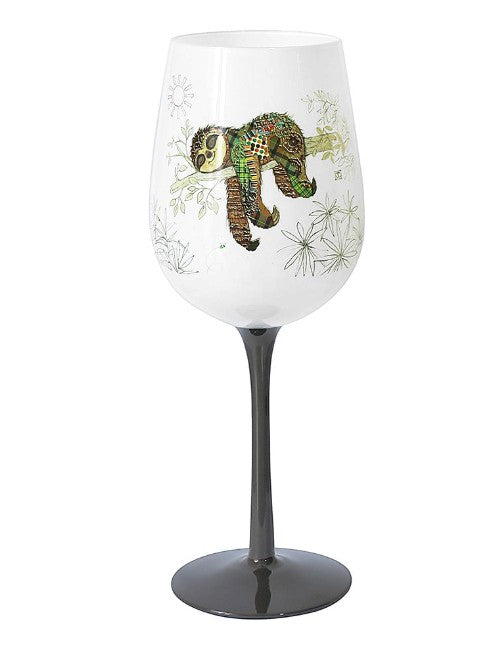 Sloth Wine Glass