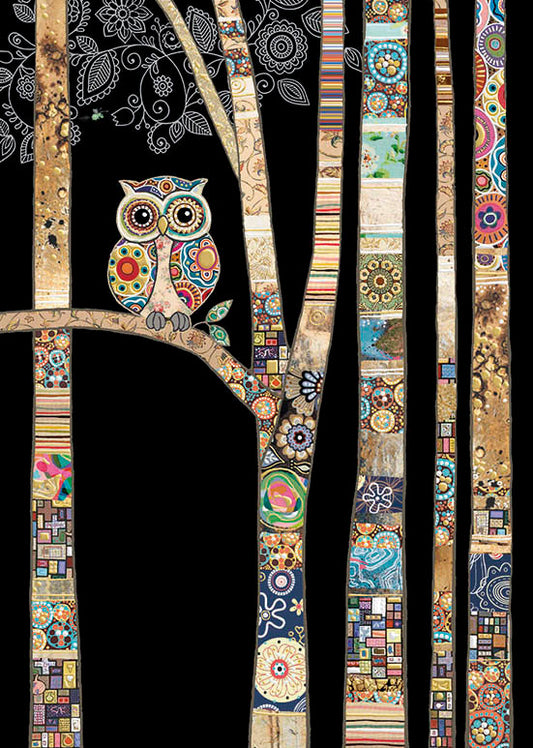 Bug Art Owl Birch