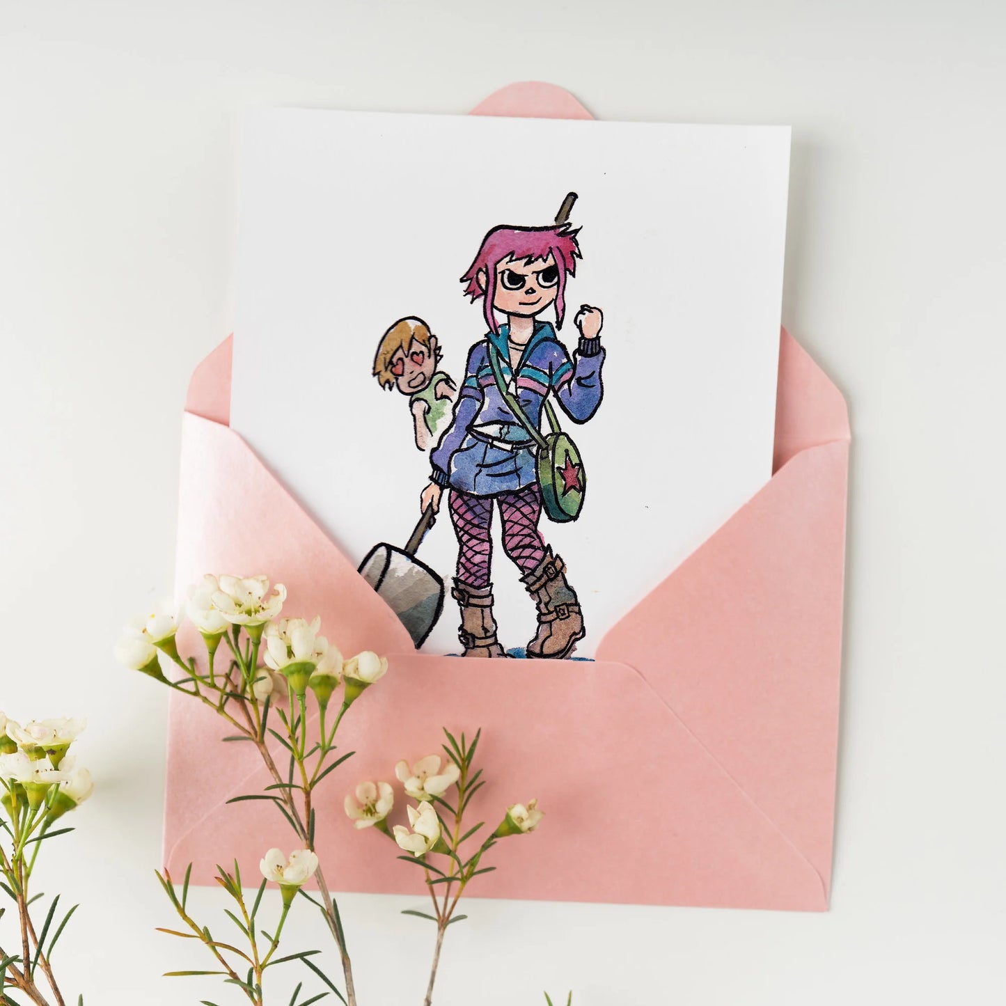 "In Lesbians" - Comic-Inspired Valentines, Anniversary Card