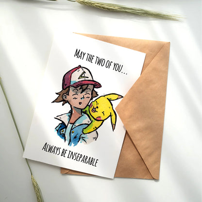 "Inseparable" - Ash Pikachu Pokemon Anniversary Card