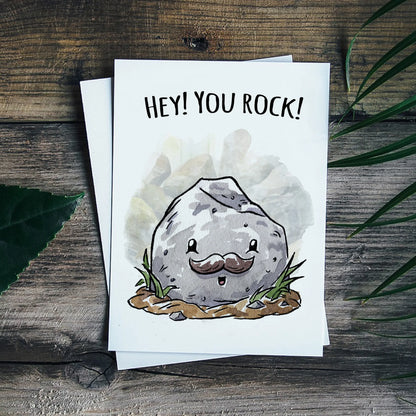 "Hey! You Rock" -  Rock & Roll Card