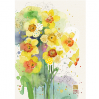 Bug Art Daffodils Card