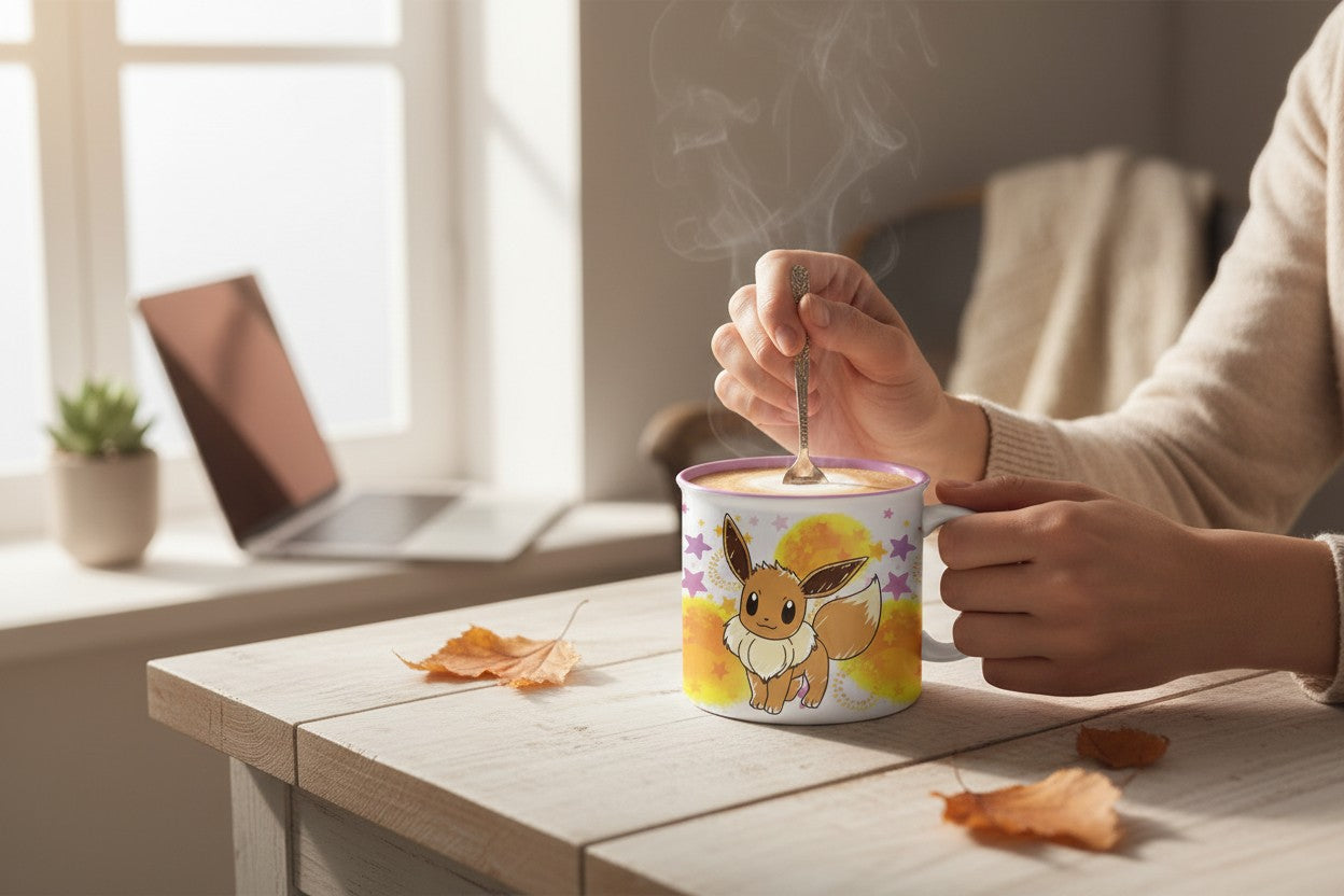Eevee Star Splatter Camper Mug