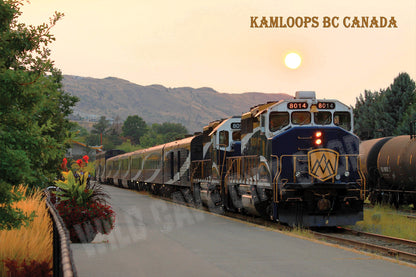 Kamloops City Postcard Rocky Mountaineer