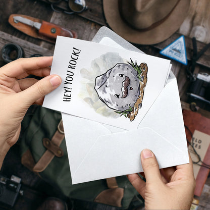 "Hey! You Rock" -  Rock & Roll Card