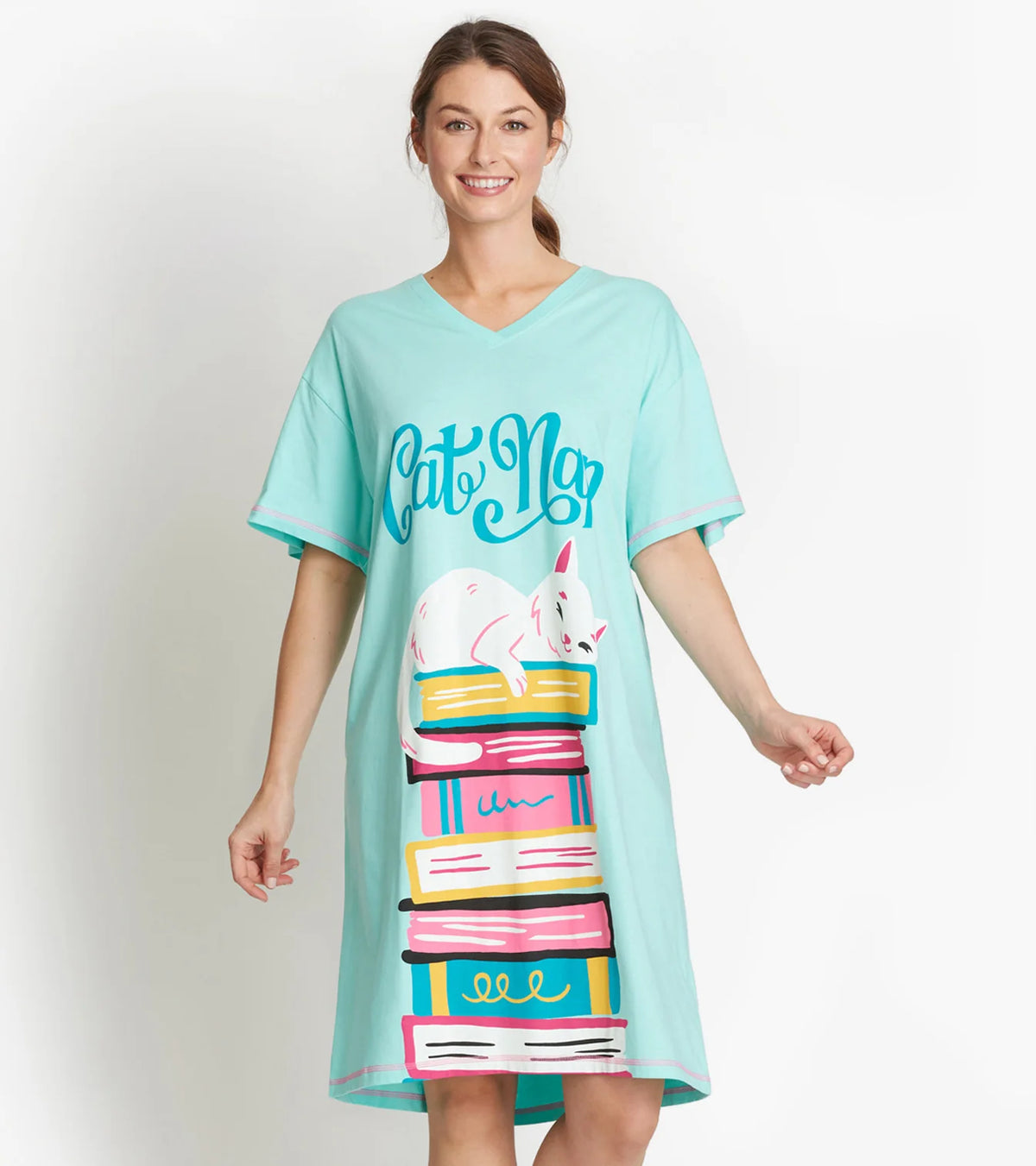 Cat Nap Ladies Sleepshirt
