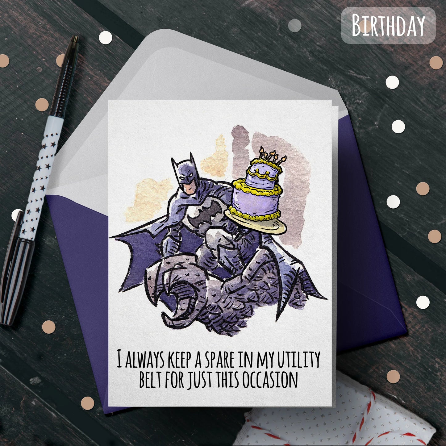 Batman Birthday Card