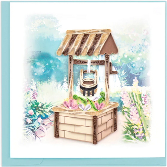 Quilled Wishing Well Greeting Card