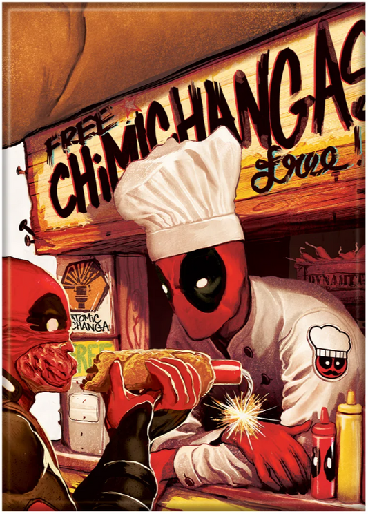 Deadpool Chimichanga Stand Magnet