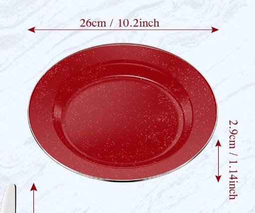 GSI Outdoors Pioneer 10" Camping Plate, Red