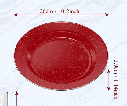 GSI Outdoors Pioneer 10" Camping Plate, Red