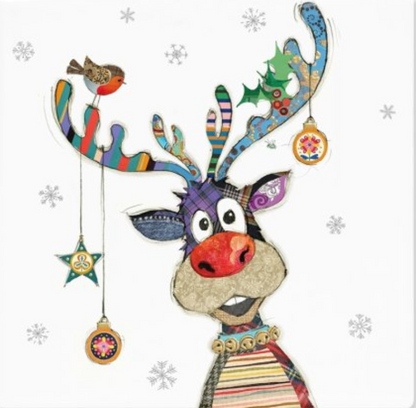 Bug Art Bauble Reindeer Coaster