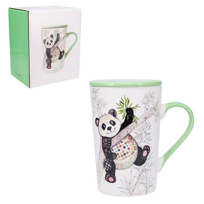Panda Mug With Straine