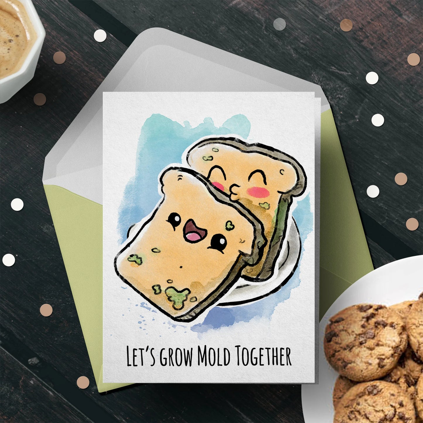 “Let's Grow Mold" Cute Couples Valentine Anniversary Card