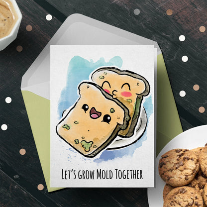 “Let's Grow Mold" Cute Couples Valentine Anniversary Card