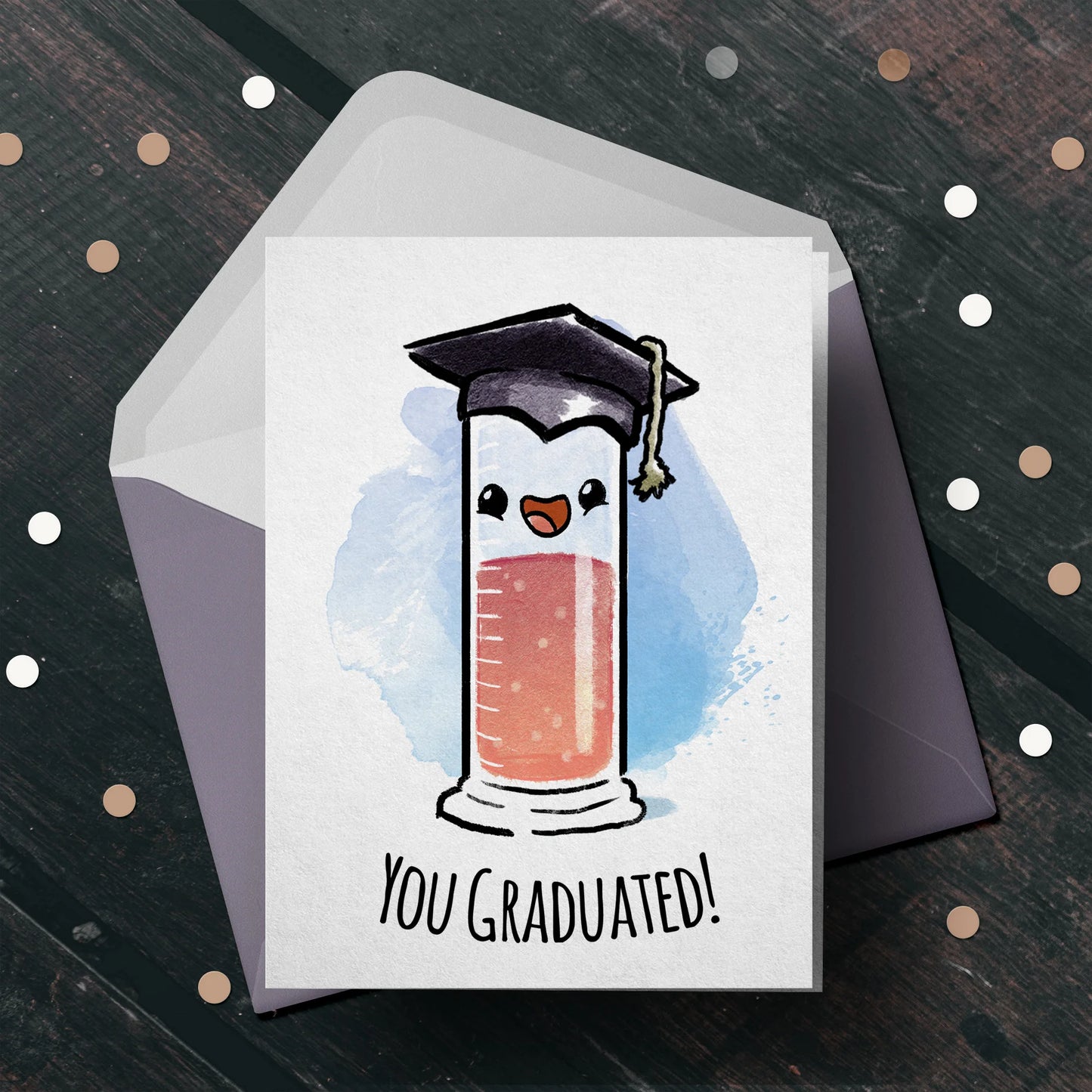 You Graduated" (Cylinder) - Funny Nerdy Graduation Card