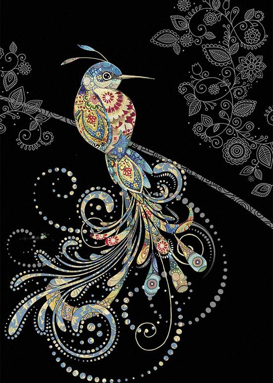 Bug Art Bird of Paradise Card