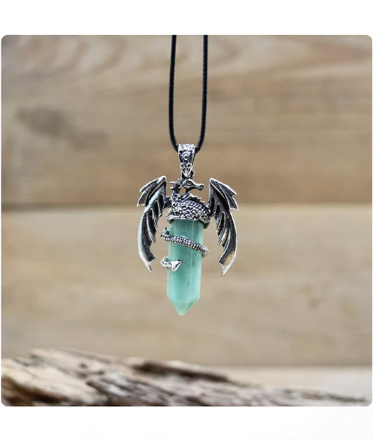 Aventurine Dragon Necklace