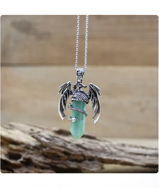 Aventurine Dragon Necklace