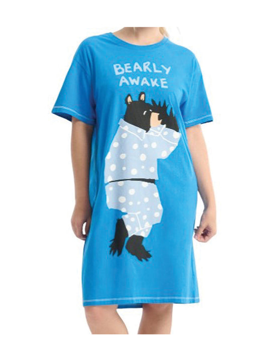 Bearly Awake Ladies Sleepshirt