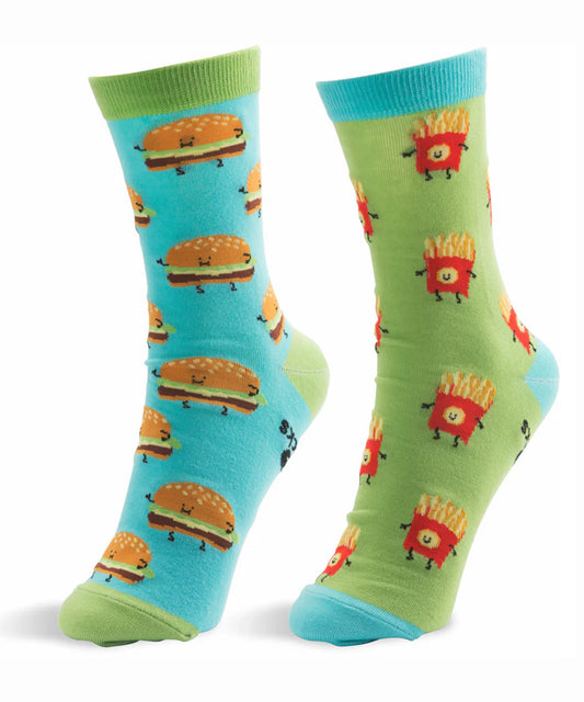 Burger and Fries Unisex Crew Socks