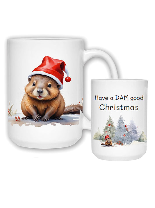 Christmas Beaver Mug