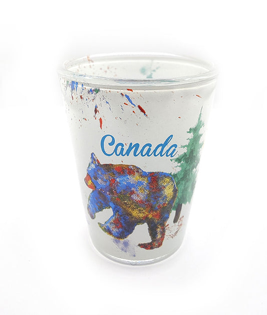 Canada Shot Glass Bear