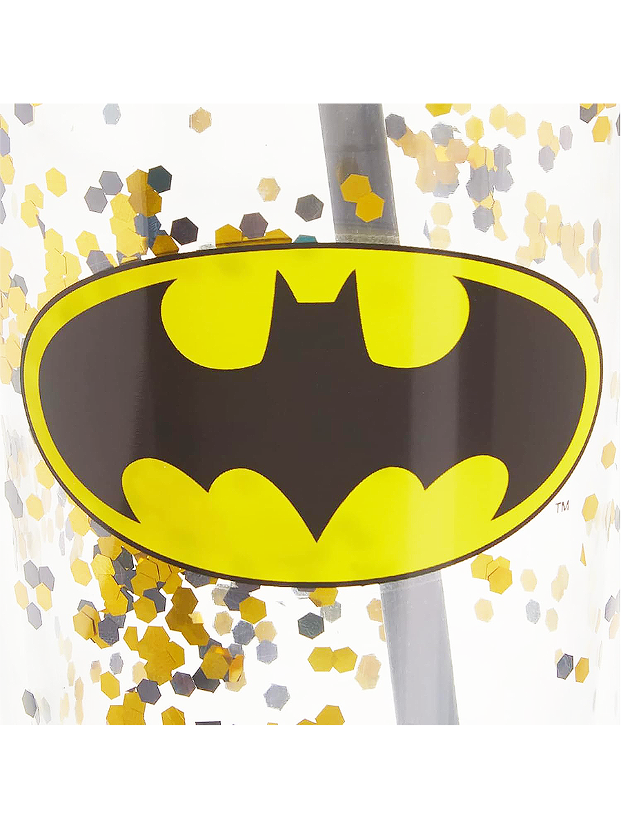 Batman Logo Glitter Tumbler