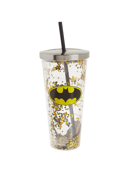 Batman Logo Glitter Tumbler