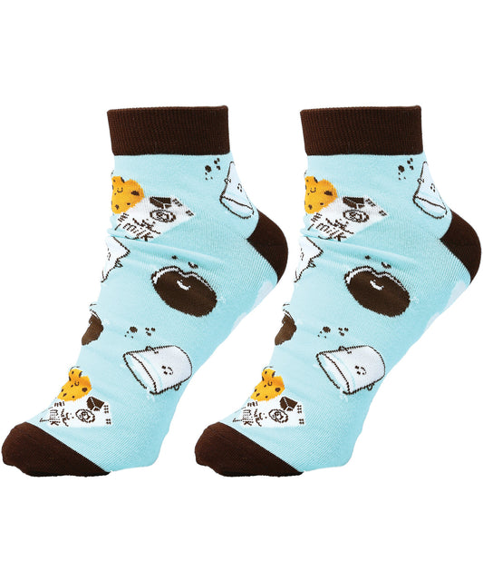 Cookie and Milk Unisex Ankle Socks