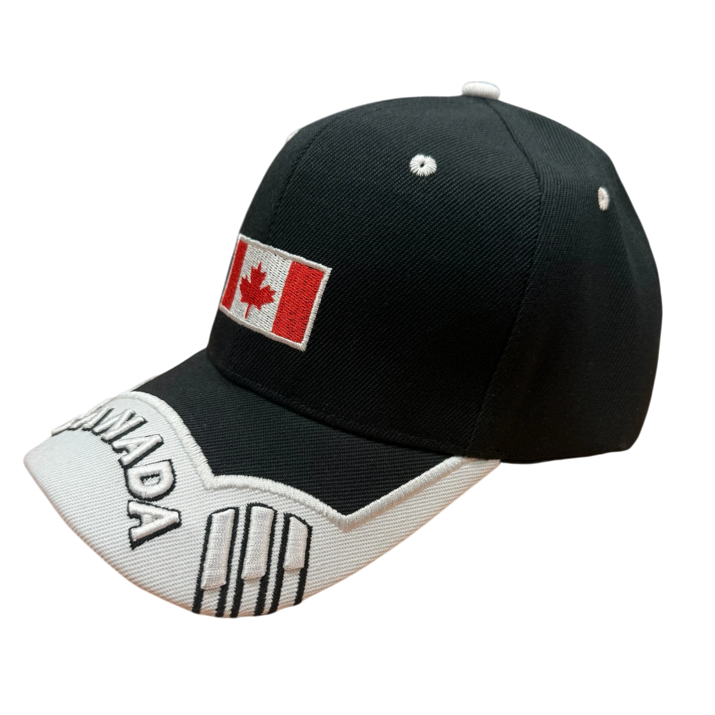Canada Ball Cap Black/White