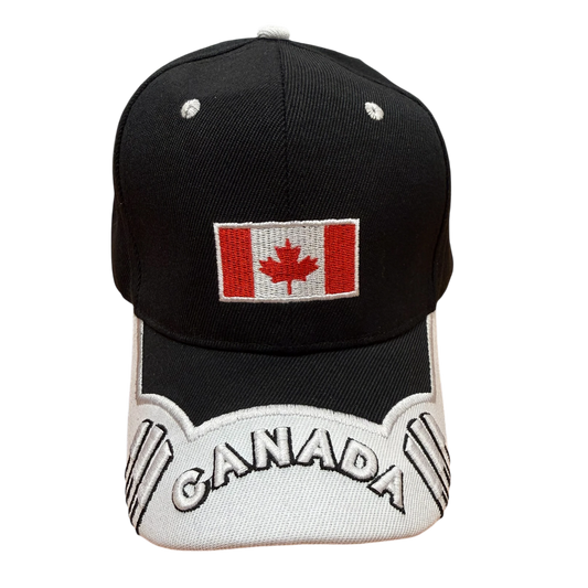 Canada Ball Cap Black/White