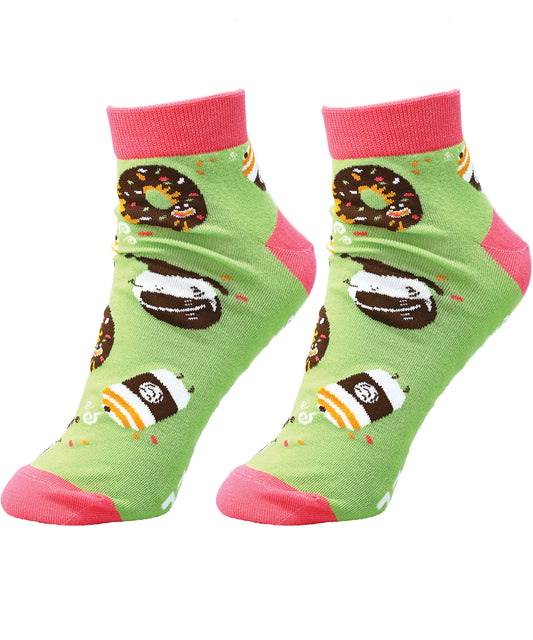 Donut and Coffee Unisex Ankle Socks