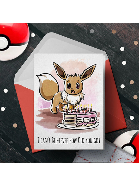 Pokémon Eevee Birthday Card