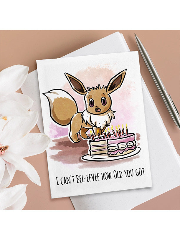 Pokmon Eevee Birthday Card Pokmon Eevee Birthday Card
