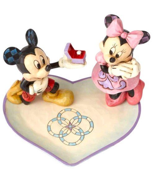 Mickey Proposing to Minnie Ring Dish