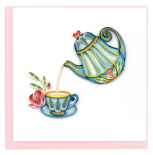 Quilled Afternoon Tea Greeting Card
