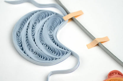 Quilled Baby Clothesline Greeting Card