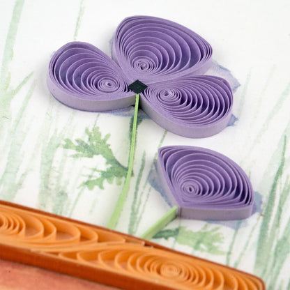 Quilled Garden Sparrow Greeting Card