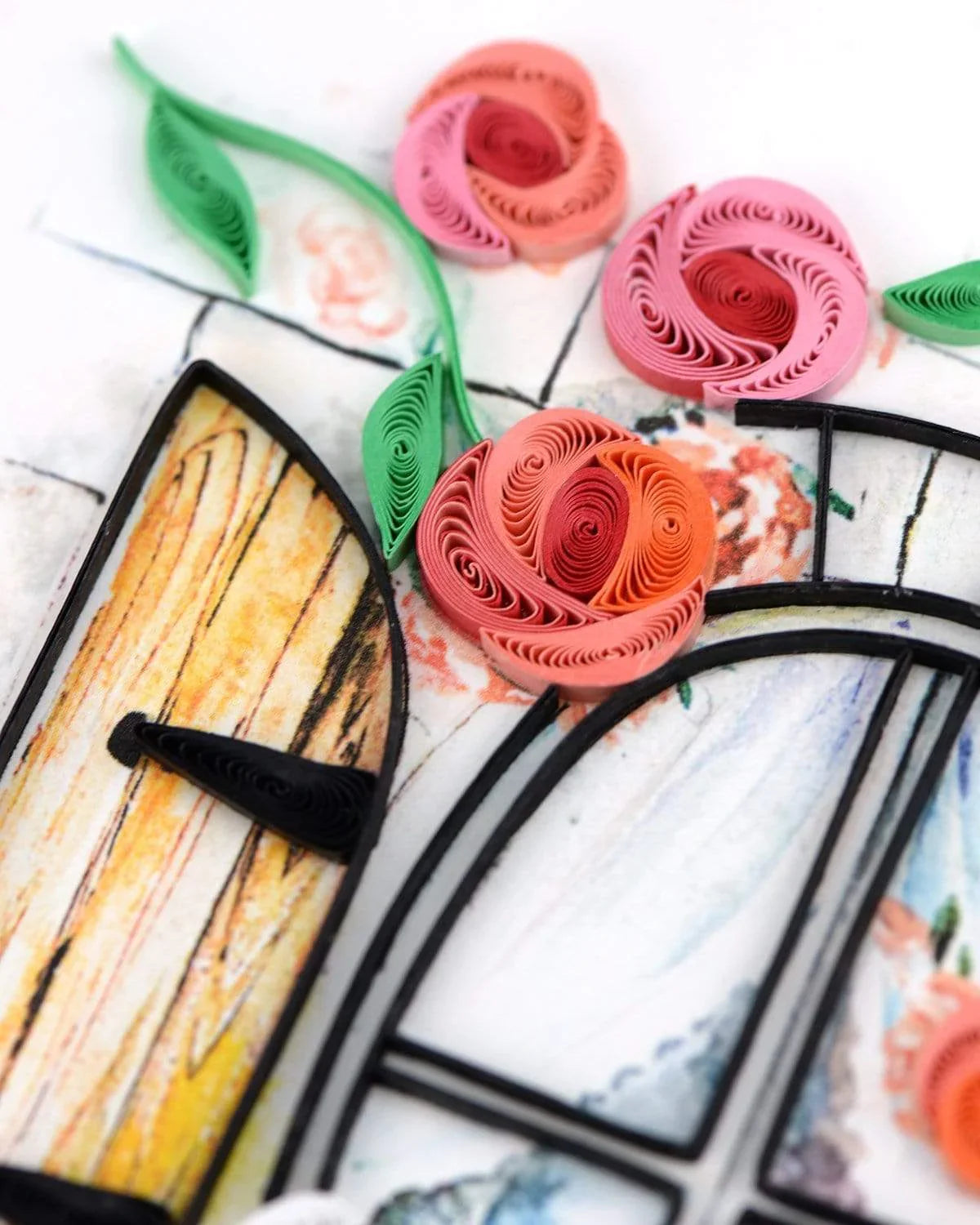 Quilled Herb Garden Greeting Card