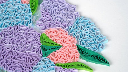 Quilled Hydrangea Bouquet Birthday Card
