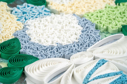 Quilled Hydrangea Wedding Bouquet Greeting Card
