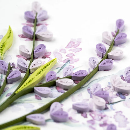Quilled Lavender Bunch Greeting Card