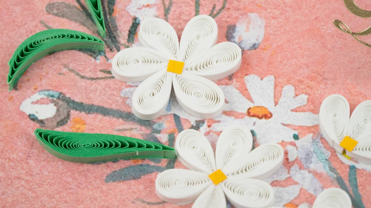 Quilled Mother's Day Daisies Greeting Card