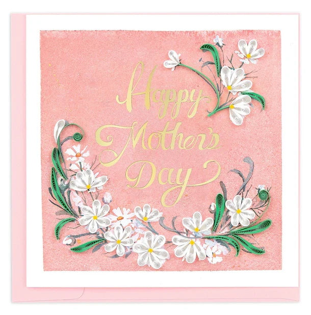 Quilled Mother's Day Daisies Greeting Card