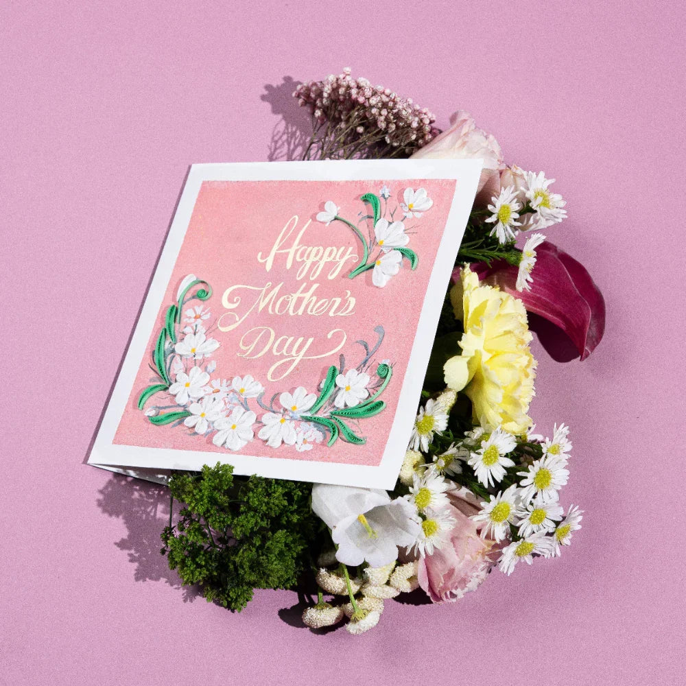 Quilled Mother's Day Daisies Greeting Card